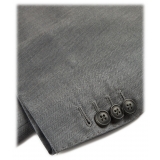 Viola Milano - Sartorial Half-Lined Double Breasted Suit - Sea Solaro - Handmade in Italy - Luxury Exclusive Collection