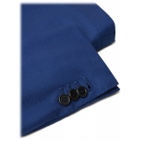 Viola Milano - Sartorial Half-Lined Wool/Silk Blazer - Sea Blue - Handmade in Italy - Luxury Exclusive Collection