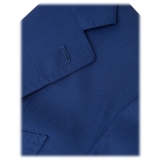 Viola Milano - Sartorial Half-Lined Wool/Silk Blazer - Sea Blue - Handmade in Italy - Luxury Exclusive Collection