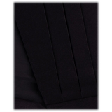Viola Milano - Satin Cummerbund - Black - Handmade in Italy - Luxury Exclusive Collection