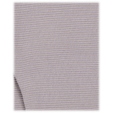 Viola Milano - Silver Self-Tie Grosgrain Bow-Tie - Handmade in Italy - Luxury Exclusive Collection