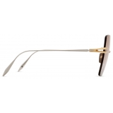 DITA - Embra Sunglasses - White Gold Brown Gradient - DTS155 - Sunglasses - DITA Eyewear
