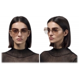 DITA - Embra Sunglasses - White Gold Brown Gradient - DTS155 - Sunglasses - DITA Eyewear