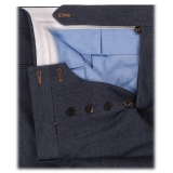 Viola Milano - Pantaloni in Denim Sartoriali a Pieghe Singole - Classici - Handmade in Italy - Luxury Exclusive Collection
