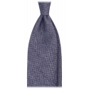 Viola Milano - Solid Handrolled 100% Italian Cashmere - Blue Glacier - Handmade in Italy - Luxury Exclusive Collection