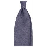 Viola Milano - Solid Handrolled 100% Italian Cashmere - Blue Glacier - Handmade in Italy - Luxury Exclusive Collection
