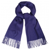 Viola Milano - Sciarpa in 100% Cashmere Zibellino - Viola - Handmade in Italy - Luxury Exclusive Collection