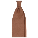 Viola Milano - Solid 3-Fold Superfine 100% Cashmere Tie - Camel - Handmade in Italy - Luxury Exclusive Collection