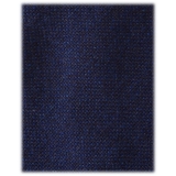 Viola Milano - Solid 3-Fold Handrolled 100% Cashmere Tie - Navy - Handmade in Italy - Luxury Exclusive Collection