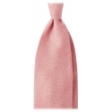 Viola Milano - Solid 100% Italian Cashmere Tie - Pink - Handmade in Italy - Luxury Exclusive Collection