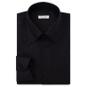 Viola Milano - Solid Linen Button-Down Collar Shirt - Midnight Navy - Handmade in Italy - Luxury Exclusive Collection