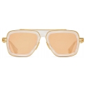 DITA - LXN-Evo Sunglasses - Vortice Bianco - Oro Giallo - DTS403 - Occhiali da Sole - DITA Eyewear