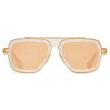 DITA - LXN-Evo Sunglasses - Vortice Bianco - Oro Giallo - DTS403 - Occhiali da Sole - DITA Eyewear