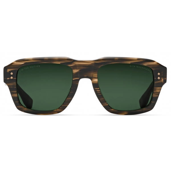 DITA - Magnaleapr Limited Edition Sunglasses - Legname Bruciato Verde - DTS738 - Occhiali da Sole - DITA Eyewear