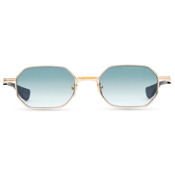 DITA - Poeticon-Two Sunglasses - Oro Bianco Opaco Turchese Sfumato - DTS179 - Occhiali da Sole - DITA Eyewear