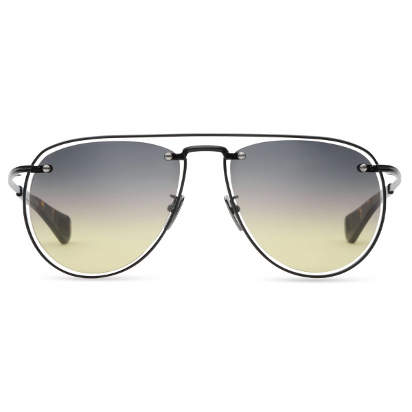 DITA - Systoic-Two Sunglasses - Nero Opaco Grigio Giallo Sfumato - DTS176 - Occhiali da Sole - DITA Eyewear
