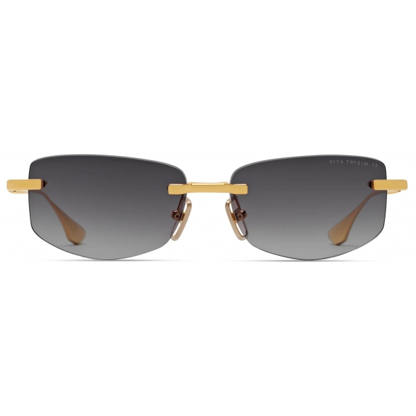 DITA - Trysim.75 Sunglasses - Yellow Gold Dark Grey Gradient - DTS182 - Sunglasses - DITA Eyewear