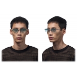 DITA - Trysim.75 Sunglasses - Brushed Raw Titanium Night Blue Gradient - DTS182 - Sunglasses - DITA Eyewear