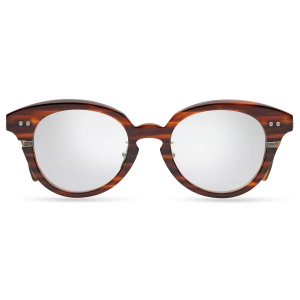 DITA - Lineus-Two Optical Glasses - Chestnut Swirl - Antique Dark Gun