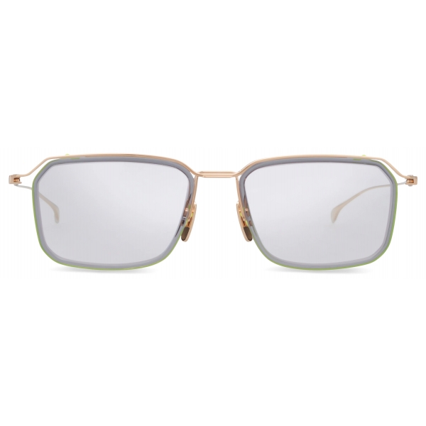 DITA - Schema-Five Optical Glasses - White Gold - Grey Crystal - DTX423