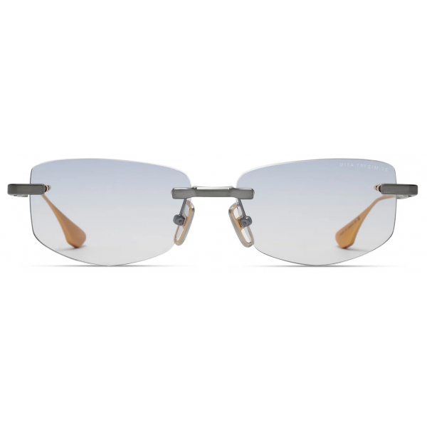 DITA - Trysim.75 Optical Glasses - Antique Silver - Blue Wash Gradient - DTX182 - Optical Glasses - DITA Eyewear