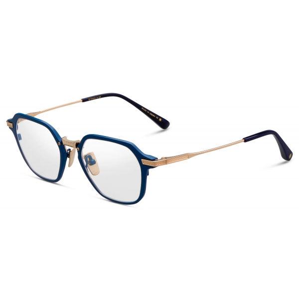 DITA - Union-Three Optical Glasses - Matte Navy - White Gold - DTX425 - Optical Glasses