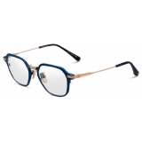 DITA - Union-Three Optical Glasses - Matte Navy - White Gold - DTX425 - Optical Glasses