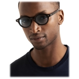 Viola Milano - T-Shirt Elasticizzata in Cotone a Maniche Corte - Navy - Handmade in Italy - Luxury Exclusive Collection