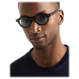 Viola Milano - T-Shirt Elasticizzata in Cotone a Maniche Corte - Navy - Handmade in Italy - Luxury Exclusive Collection