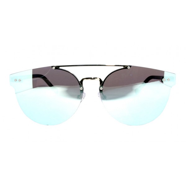 No Logo Eyewear - NOL09963 Sun - Blu Opaco e Argento - Occhiali da Sole