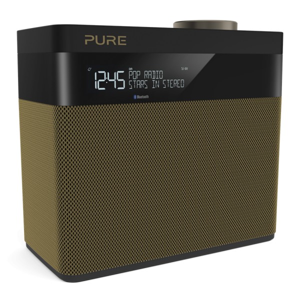 Pure - Pop Maxi S - Oro - Stereo DAB Digitale e Radio FM con Bluetooth - Radio Digitale di Alta Qualità
