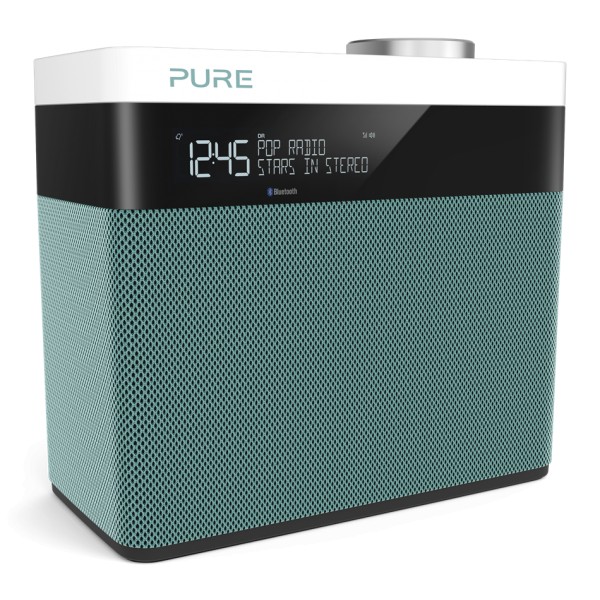 Pure - Pop Maxi S - Menta - Stereo DAB Digitale e Radio FM con Bluetooth - Radio Digitale di Alta Qualità