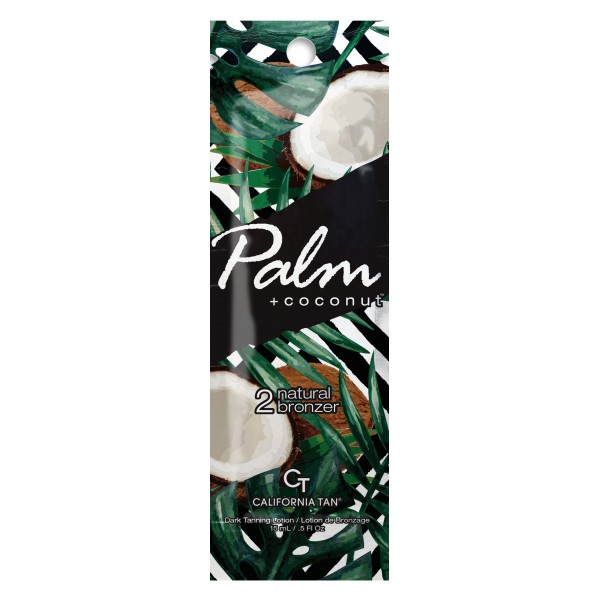 California Tan - Palm + Coconut™ Natural Bronzer - Step 2 Bronzer - Palm Collection - Professional Tanning Lotion - 15 ml
