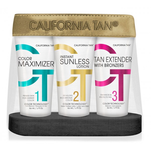California Tan - Sunless Tanning Kit - Kit da Viaggio - CT Sunless Collection - Lozione Abbronzante Professionale