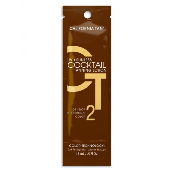 California Tan - UV + Sunless Cocktail Tanning Lotion - Step 2 Develop - CT Sunless Collection - Professional - 15 ml