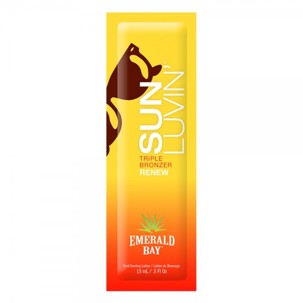 California Tan - Sun Luvin’® - Triple Bronzer - Emerald Bay - Professional Tanning Lotion - 15 ml