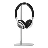 Master & Dynamic - MW50+ - Metallo Argento / Pelle Nera - Cuffie Auricolari Premium Wireless 2-in-1 On + Over-Ear - Alta Qualità