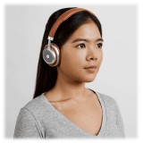 Master & Dynamic - MW50+ - Silver Metal / Brown Leather - Premium High Quality Wireless 2-in-1 On + Over-Ear Headphones