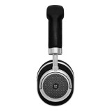 Master & Dynamic - MW50+ - Silver Metal / Black Leather - Premium High Quality Wireless 2-in-1 On + Over-Ear Headphones