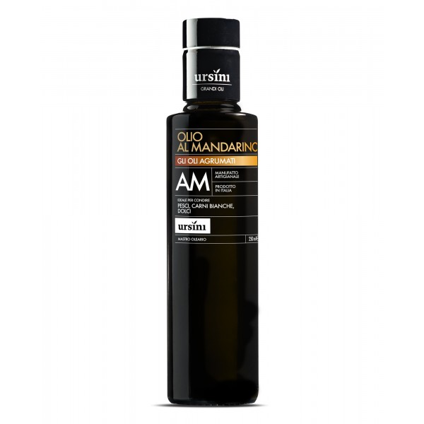 Ursini - Olio al Mandarino - Oli Agrumati - Olio Extravergine di Oliva Italiano - 250 ml