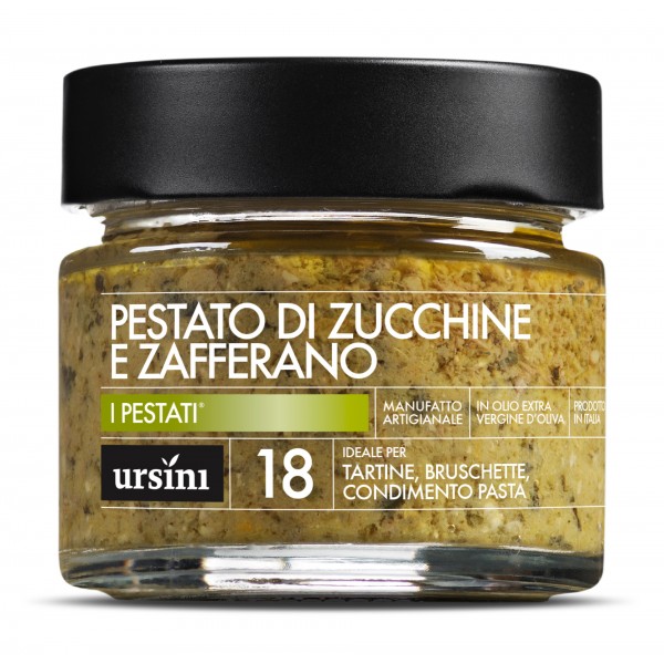Ursini - Zucchini and Saffron Pestato - 18 - Pestati® - Organic Italian Extra Virgin Olive Oil
