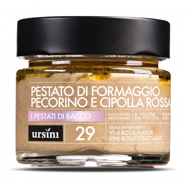Ursini - Pecorino Cheese and Red Onion Pestato - 29 - Pestati di Bacco® - Organic Italian Extra Virgin Olive Oil