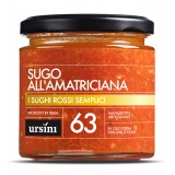Ursini - Amatriciana Sauce - 63 - Simple Red - Sauces - Organic Italian Extra Virgin Olive Oil