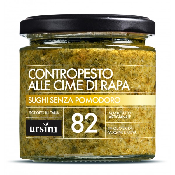 Ursini - Turnip Tops Pesto Sauce - 82 - Without Tomatoes - Sauces - Organic Italian Extra Virgin Olive Oil
