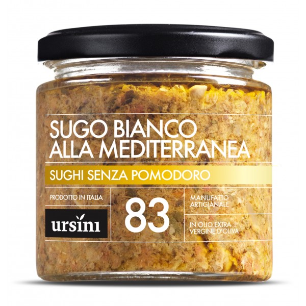 Ursini - Sugo Bianco alla Mediterranea - 83 - I Senza Pomodoro - Sughi - Olio Extravergine di Oliva Italiano