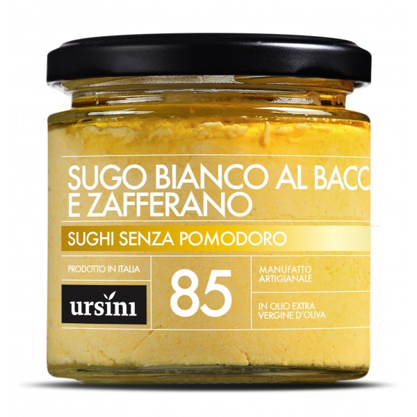 Ursini - Sugo Bianco al Baccalà e Zafferano - 85 - I Senza Pomodoro - Sughi - Olio Extravergine di Oliva Italiano