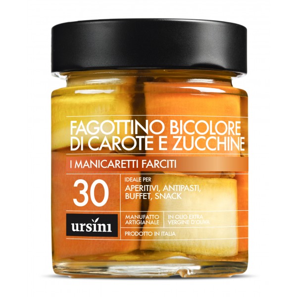 Ursini - Fagottino Bicolore di Carote e Zucchine - 30 - Farciti - Manicaretti - Olio Extravergine di Oliva Italiano