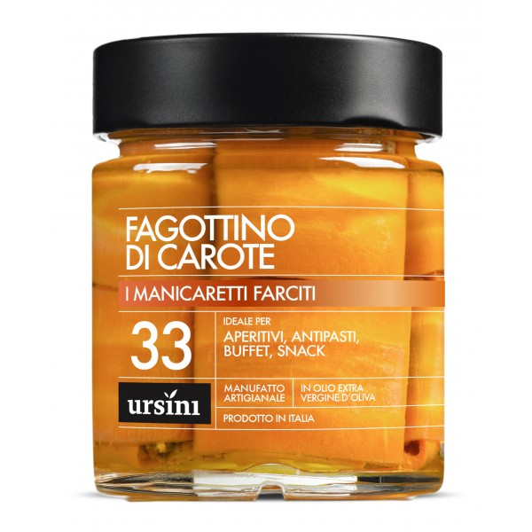 Ursini - Carrots Rolls - 33 - Stuffed - Delicacies - Organic Italian Extra Virgin Olive Oil