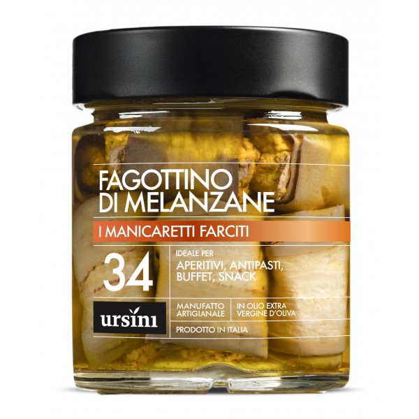 Ursini - Eggplants Rolls - 34 - Stuffed - Delicacies - Organic Italian Extra Virgin Olive Oil