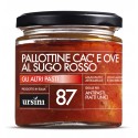 Ursini - Pallotte Cac’ e Ove al Sugo Rosso - 87 - Altri Pasti - Olio Extravergine di Oliva Italiano